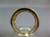 ESTATE LARGE 2.44CT DIAMOND 18KT YELLOW GOLD 3D MULTI ROW FUN ANNIVERSARY RING
