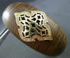 ESTATE .30CT DIAMOND 14K YELLOW GOLD HANDCRAFTED FILIGREE WOODEN BANGLE BRACELET