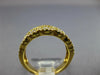 WIDE .77CT DIAMOND 18KT YELLOW GOLD 3D 3 ROW LOVE KNOT FILIGREE ANNIVERSARY RING