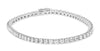 ESTATE LARGE 5.0CT DIAMOND 14KT WHITE GOLD 3D CLASSIC ROUND TENNIS BRACELET