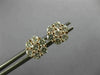 ESTATE 1.0CT DIAMOND 14KT ROSE GOLD 3D CLASSIC FLOWER STUD SCREW BACK EARRINGS