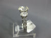 LARGE 2.04CT DIAMOND 14KT WHITE GOLD OVAL & ROUND 3 STONE ENGAGEMENT RING #1844