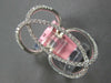 ESTATE EXTRA LARGE .62CT DIAMOND 14KT WHITE GOLD CLASSIC OVAL LOVE KNOT FUN RING