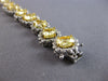 GIA LARGE 22.69CT WHITE & FANCY YELLOW DIAMOND 18KT 2 TONE GOLD TENNIS BRACELET
