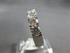 LARGE 2.0CT DIAMOND 14KT WHITE GOLD 7 STONE COMFORT FIT WEDDING ANNIVERSARY RING