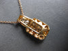 LARGE 1.09CT DIAMOND 18K ROSE GOLD 3D ROUND CLUSTER RECTANGULAR FLOATING PENDANT