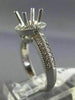 ESTATE .63CT DIAMOND 14K WHITE GOLD 9 STONE CHANEL WEDDING ANNIVERSARY RING 2419