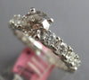 ESTATE 1.44CT DIAMOND 18KT WHITE GOLD ROUND LUCIDA 3/4 ETERNITY ENGAGEMENT RING