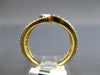 ESTATE WIDE .70CT DIAMOND 14KT 2 TONE GOLD 3D CLASSIC LOVE KNOT FUN RING