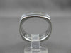 ESTATE 14K WHITE GOLD CLASSIC MATTE & SHINY WEDDING ANNIVERSARY BAND RING #23162