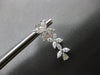 LARGE 3.07CT DIAMOND 18KT WHITE GOLD MARQUISE & PEAR SHAPE MULTI FLOWER EARRINGS