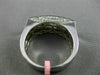 ESTATE 1.06CT DIAMOND 18KT WHITE GOLD 3D RECTANGULAR MULTI ROW ANNIVERSARY RING