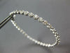 EXTRA LARGE 7.02CT DIAMOND 18KT WHITE GOLD 3D INSIDE OUT HOOP HANGING EARRINGS