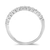 0.43CT DIAMOND 14KT WHITE GOLD ROUND SHARED PRONG SEMI ETERNITY ANNIVERSARY RING
