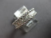 WIDE .90CT DIAMOND 18KT WHITE GOLD 3D ROUND & PRINCESS WEDDING ANNIVERSARY RING