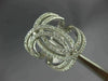 ESTATE LARGE .93CT DIAMOND 14KT WHITE GOLD 3D MULTI ROW INFINITY LOVE KNOT RING