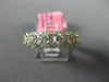 ESTATE 1.71CT WHITE & PINK DIAMOND 18K ROSE GOLD 7 STONE HALO ANNIVERSARY RING