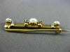 ANTIQUE .50CT OLD MINE DIAMOND & SOUTH SEA PEARL 14K TWO TONE GOLD 3D BROOCH PIN