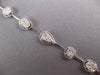 2.35CT DIAMOND 14KT WHITE GOLD 3D OVAL & ROUND BY THE YARD LOVE TENNIS BRACELET