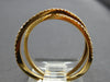ESTATE .22CT DIAMOND 18KT ROSE GOLD 3D CLASSIC CRISS CROSS INFINITY LOVE RING