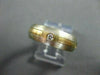 ESTATE WIDE .20CT DIAMOND ETOILE ETERNITY 14KT WHITE & YELLOW GOLD RING #3728