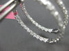 LARGE 2.77CT DIAMOND 18KT WHITE GOLD 3D INSIDE OUT OVAL HOOP HANGING EARRINGS