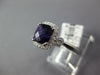 1.62CT DIAMOND & AAA AMETHYST 14KT WHITE GOLD CUSHION & ROUND FILIGREE FUN RING