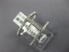 ESTATE .41CT DIAMOND 18KT WHITE GOLD 3D 2 ROW CLASSIC BAR RING