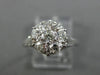 ANTIQUE LARGE .70CT DIAMOND 18KT WHITE GOLD 3D FILIGREE ENGAGEMENT RING #25806
