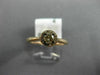 ESTATE .38CT WHITE & CHOCOLATE FANCY DIAMOND 14KT ROSE GOLD HALO ENGAGEMENT RING