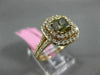 GIA LARGE 2.30CT WHITE & CHOCOLATE FANCY DIAMOND 18KT ROSE GOLD ENGAGEMENT RING