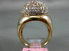 ESTATE LARGE 2.75CT PINK DIAMOND 18K ROSE GOLD 3D ROUND DOME SHAPE FUN LOVE RING