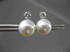 ESTATE .56CT DIAMOND 14KT WHITE GOLD AAA SOUTH SEA PEARL STUD EARRINGS #2906