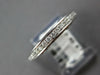 ESTATE .22CT DIAMOND 14KT WHITE GOLD 3D PAVE FILIGREE MILGRAIN ANNIVERSARY RING