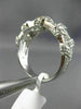 ESTATE WIDE .40CT ROUND DIAMOND 14KT WHITE GOLD 3D CRISS CROSS WOVEN FUN RING