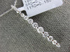 ESTATE .60CT DIAMOND 18KT WHITE GOLD 3D ROUND CLASSIC JOURNEY BAR PENDANT