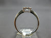 ESTATE .34CT DIAMOND 18KT WHITE GOLD ROUND 3D CLUSTER INVISIBLE ENGANGEMENT RING