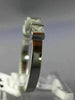 ESTATE .61CT PRINCESS DIAMOND 14K WHITE GOLD 3D WEDDING ANNIVERSARY RING #14578