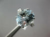 LARGE 3.40CT DIAMOND & AAA AQUAMARINE 14KT WHITE GOLD CLASSIC OVAL & ROUND RING