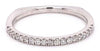 .19CT DIAMOND 18K WHITE GOLD SHARED PRONG SEMI ETERNITY WEDDING ANNIVERSARY RING
