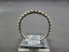 .61CT DIAMOND 18K WHITE GOLD 2MM SHARED PRONG 3/4TH ETERNITY LUCIDA WEDDING RING