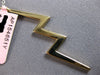LARGE .23CT DIAMOND 14KT YELLOW GOLD 2 ROW CRISS CROSS LIGHTING BOLT FUN PENDANT
