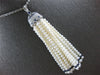 LARGE 1.5CT DIAMOND & AAA SAPPHIRE & AAA SOUTH SEA PEARL 18K WHITE GOLD NECKLACE