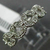 ESTATE .30CT DIAMOND 14K WHITE GOLD 3D FLOWER MILGRAIN FILIGREE ANNIVERSARY RING