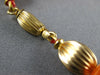 ESTATE LONG AAA CORAL 14KT YELLOW GOLD 3D MULTI BEAD LUCKY LOVE BRACELET #26991