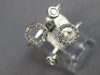 ESTATE WIDE .20CT DIAMOND 18K WHITE GOLD CLASSIC CIRCLE OF LIFE TENSION FUN RING