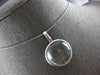 LARGE 25.07CT DIAMOND & AAA GREEN AMETHYST 14KT WHITE GOLD LOVE PENDANT #27970