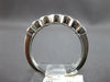 .95CT DIAMOND 18K WHITE GOLD 3D ROUND FILIGREE MILGRAIN 7 STONE ANNIVERSARY RING