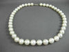 ESTATE LARGE AAA SOUTH SEA PEARL 14KT WHITE GOLD 3D 10MM CLASSIC NECKLACE #26189
