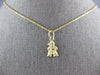ESTATE SMALL 14KT YELLOW GOLD 3D FUNNY BABY BOY CHARM FLOATING PENDANT #27419